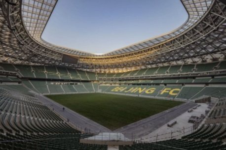FIFA代表团参观工人体育场